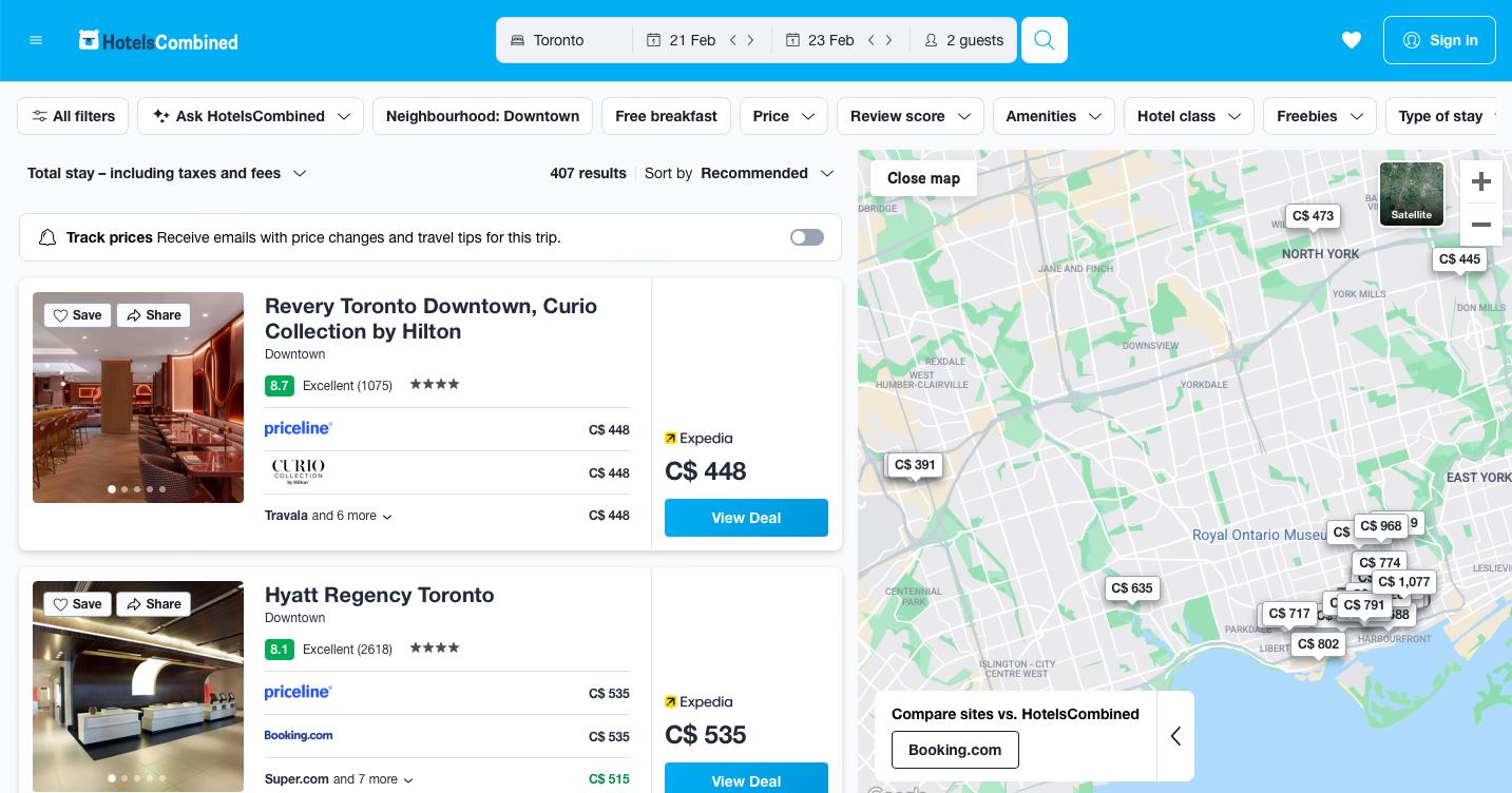 Hotels Combined Vs Trivago